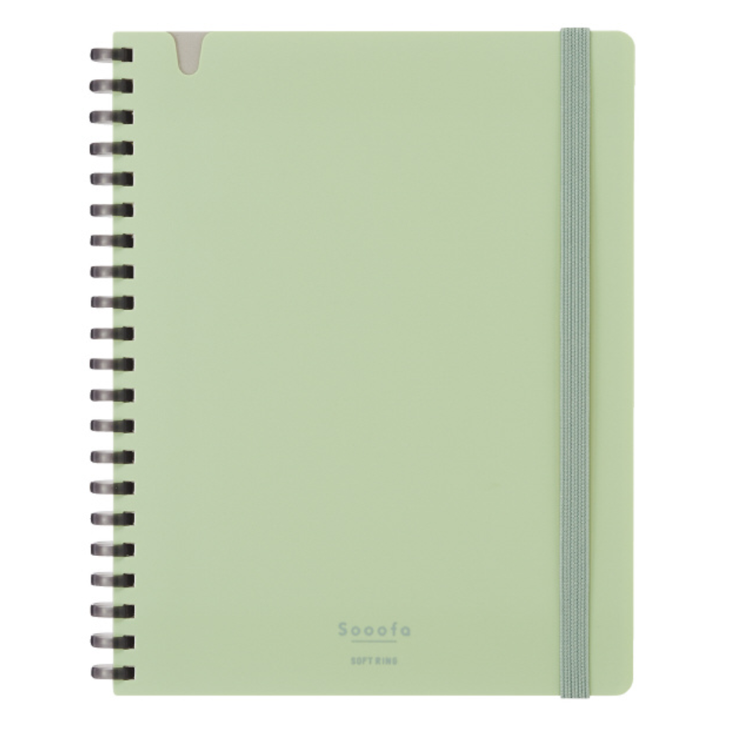 The Kokuyo Sooofa Soft Ring Notebook - 4 mm grid - 80 Sheets - Wide B6 -  Green Kokuyo 's Newest Version is Now Available at Amazing Prices